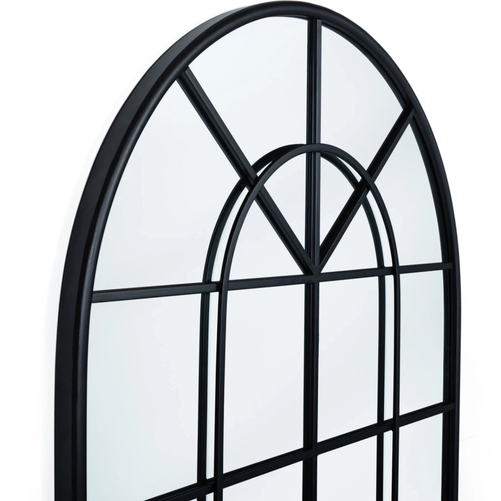 IDMarket - Specchio ad arco in vetro di design industriale 80x100 cm