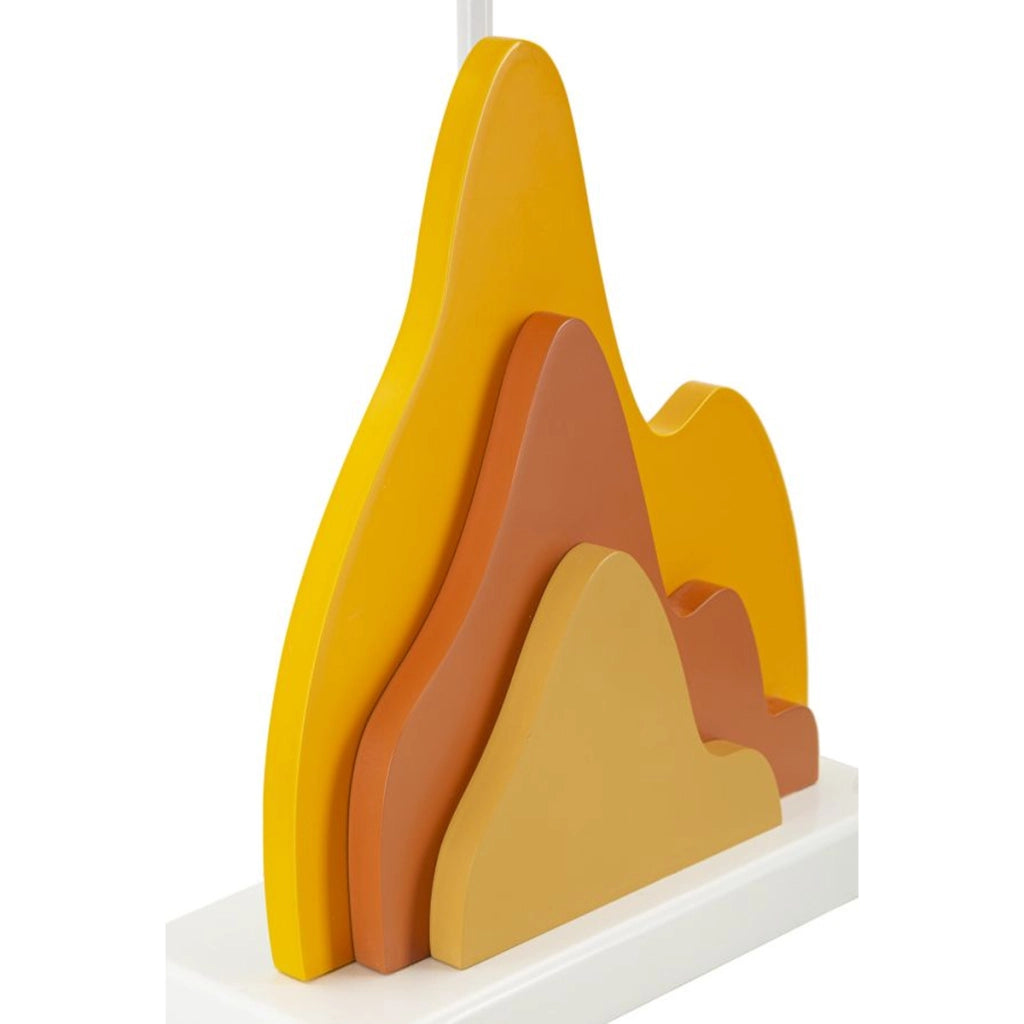 Lampada da Tavolo VKH121, Arancione, Metallo, 30x30x57 cm
