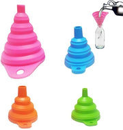Treccia op-piatto 4 pezzi - Op-piatto - Silicone - Colore: Rosso/Blu/Arancione/Verde - Dimensioni: 11x11x1,5 cm - Per liquidi e polveri - Aiuto in cucina