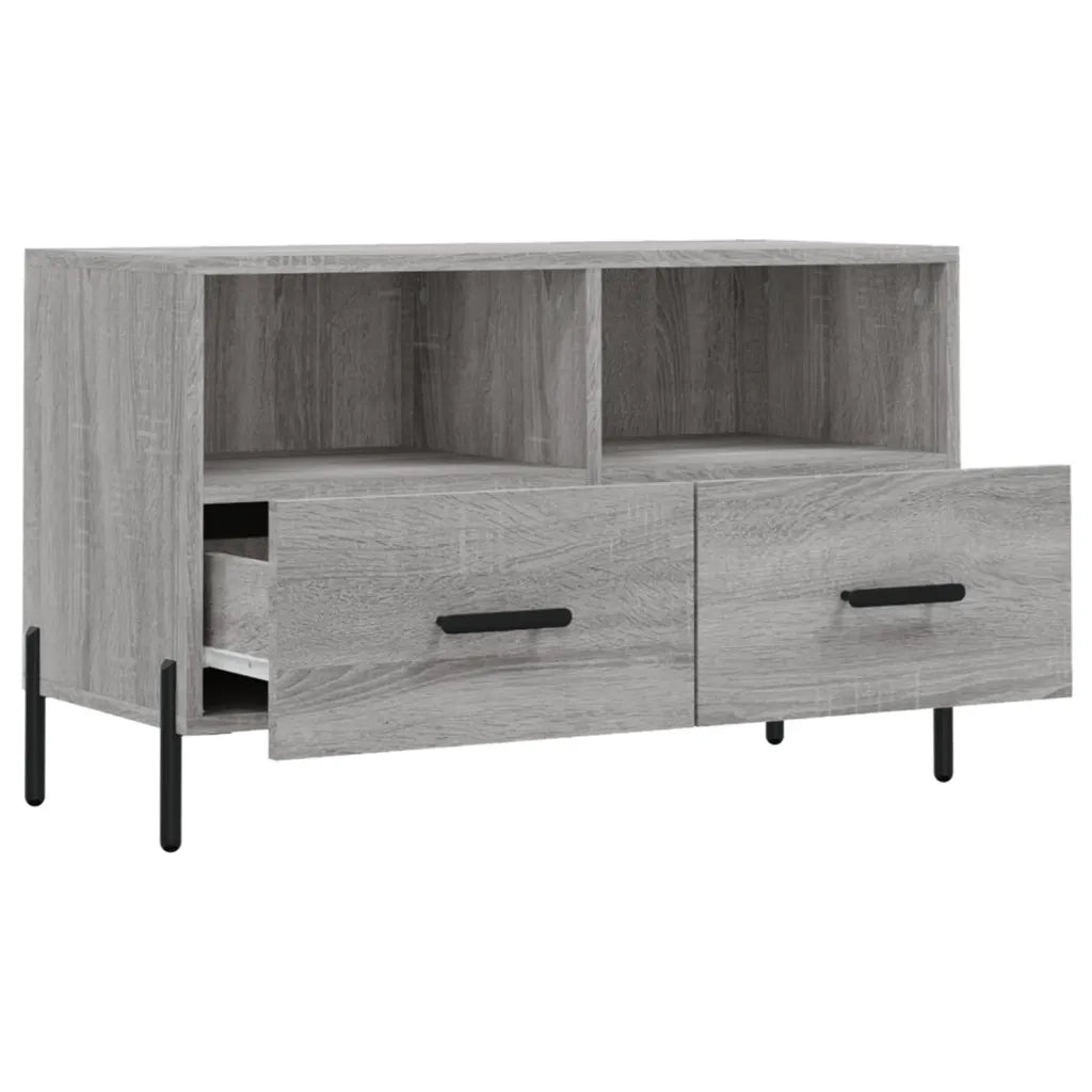 Mobile Porta TV-Mobile per TV-Credenza TV Grigio Sonoma 80x36x50 cm in Legno Multistrato 283130