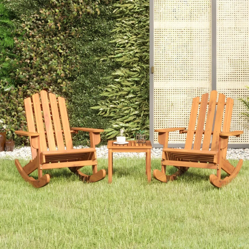 Set Salotto da Giardino Adirondack 3pz Legno Massello di Acaciacod mxl 78455