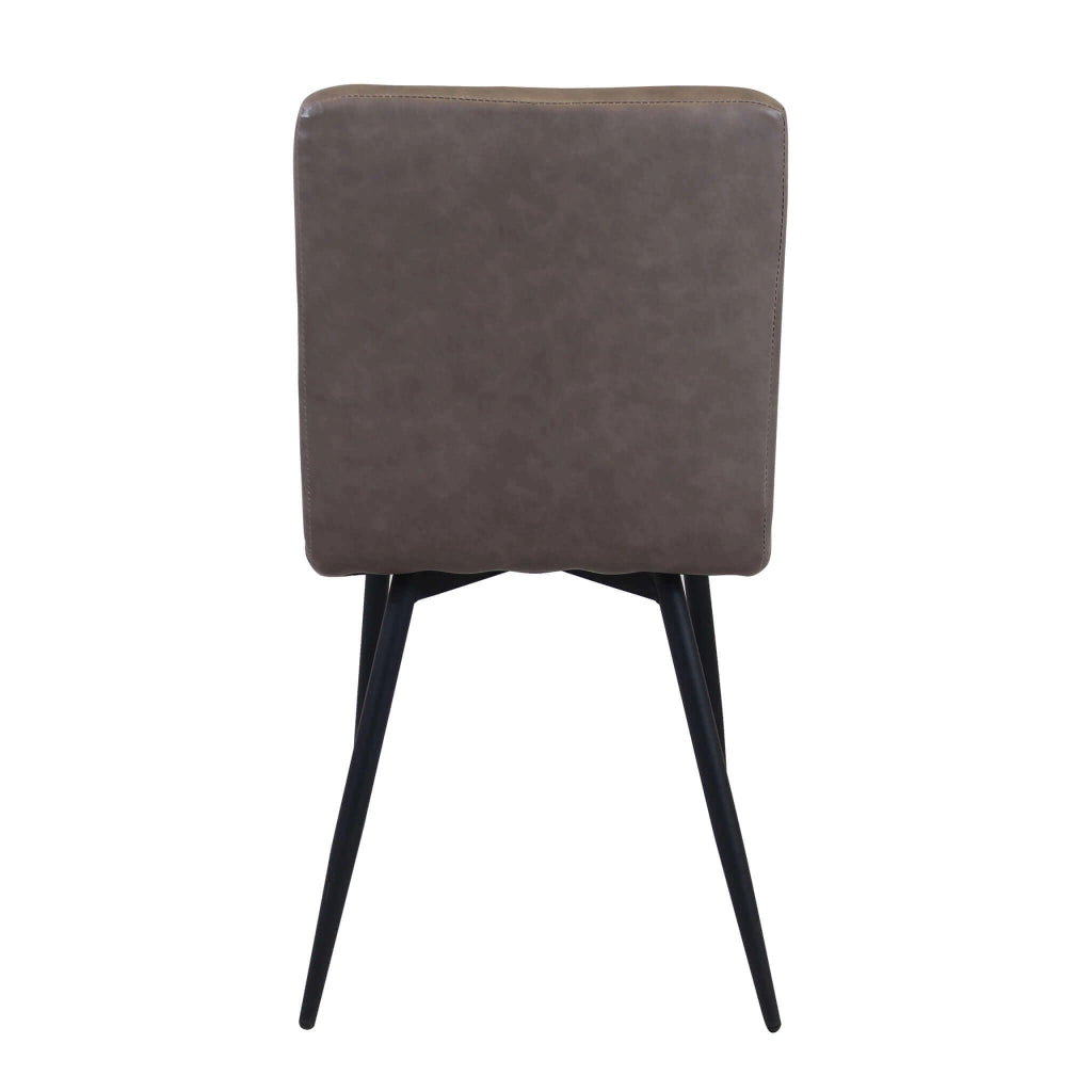 Sedia per Sala da Pranzo in Ecopelle Metallo cm 40x41x89 - ELEONORE