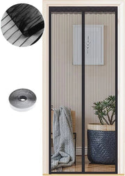 Veloce schermo per porte - Rete antisfere con chiusura automatica, 85 x 200 cm, per balconi, cantine e porte esterne - Installazione facile senza perforazione