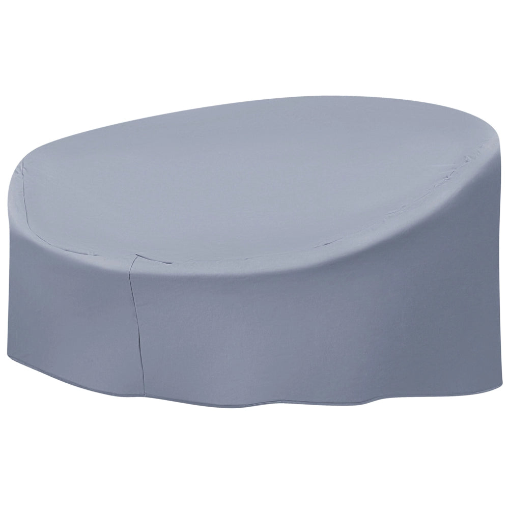 Copertura per mobili da giardino Tessuto rivestito in PVC grigio 165 x 140 x 75 cm