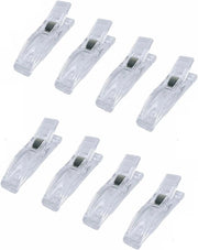 Clips per tende di carta - Clip per tende di carta trasparente - Clip per tende di vetro - Clip per tende di carta temporanea - Clip per tende di carta - Set di 8 clip
