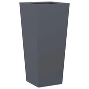 Fioriera rialzata per piante fiori terrazza giardino 35 x 35 x 75 cm acciaio antracite 02_0037511