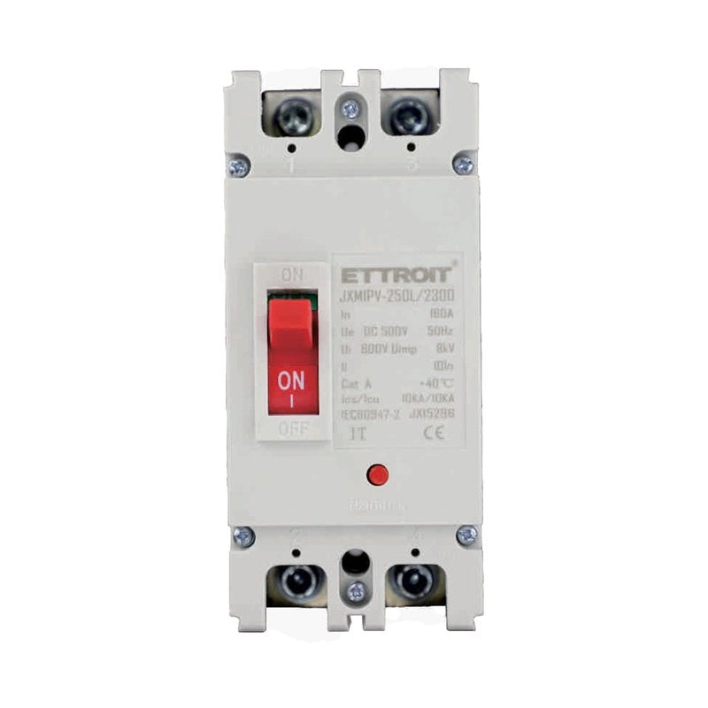 MCCB Interruttori Scatolati Magnetotermici DC Fotovoltaico 2P 10kA 160A DC 500V IP20 IEC60947-2