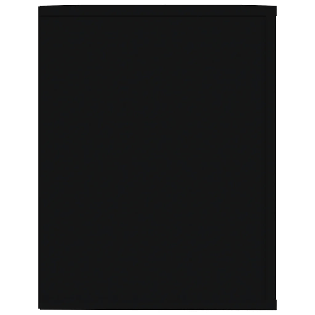 Scarpiera Nera 75x35x45 cm in Legno Multistrato 816897