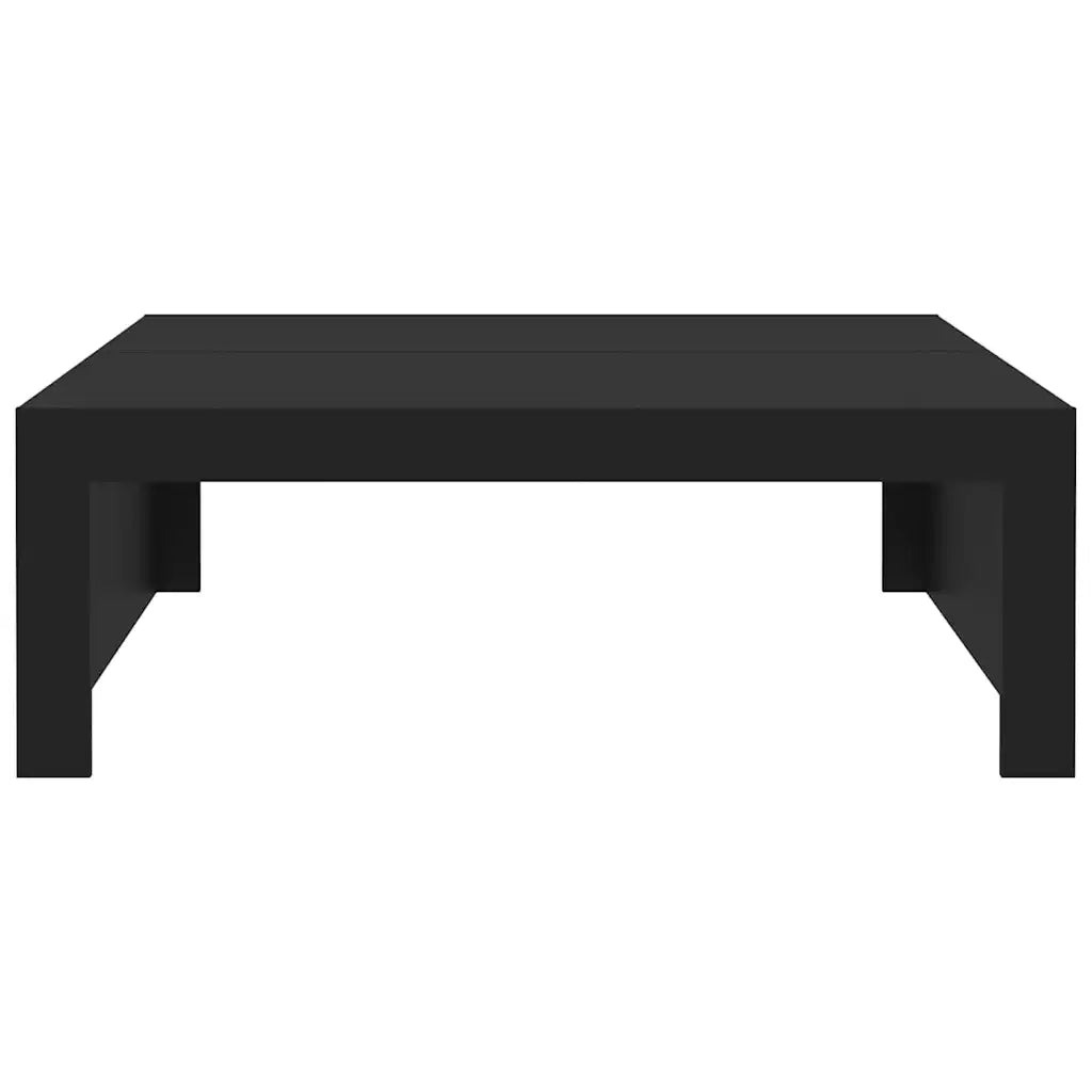 Tavolino da Salotto Nero 100x100x35 cm in Truciolato