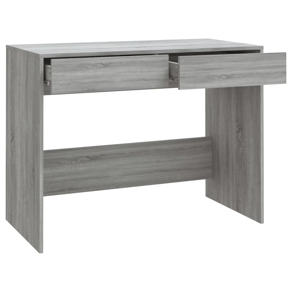 Scrivania | Tavolo da Ufficio Grigio Sonoma 101x50x76,5 cm in Truciolato