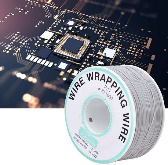 Cavo elettrico in rame cotto di 300 metri - connessione stampata - 30AWG - adatto per la riparazione di circuiti