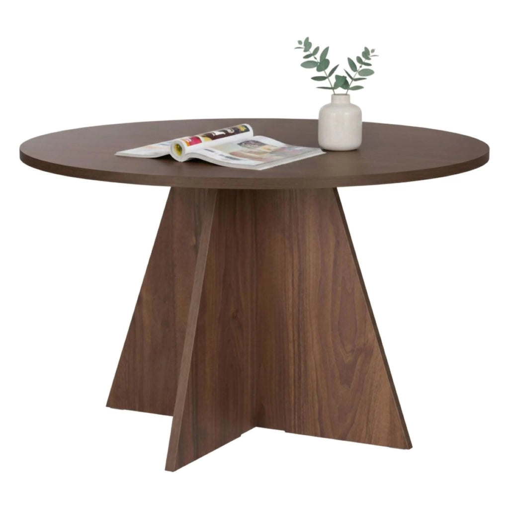 Racale, Tavolo Fisso 4 Posti, 120x120x75h cm Marrone Noce