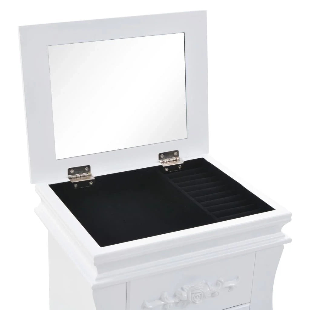 Credenza bianca buffet mobiletto consolle mobile portagioielli su gambe 4402078