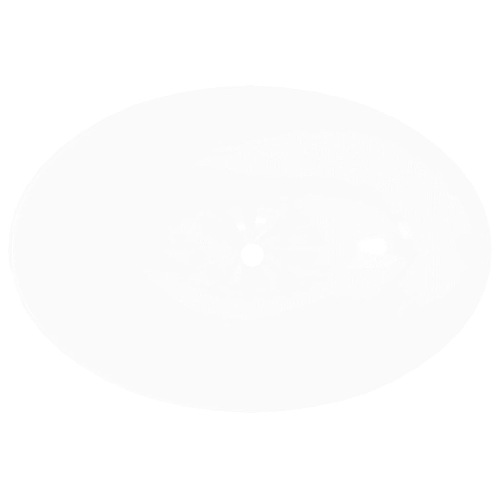 Lavello in Ceramica di Lusso Bianco Ovale 40 x 33 cm   cod mxl 53568