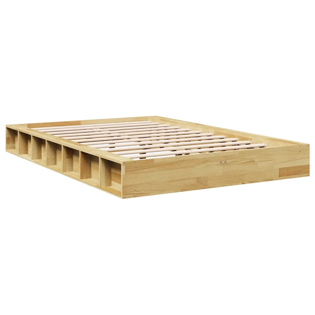 Struttura Letto Senza Materasso 120x200 cm in Legno di Rovere 3324122