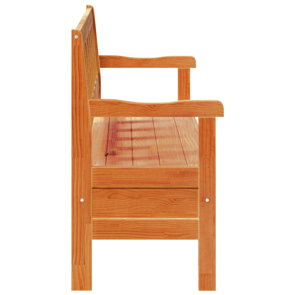 Panchina da esterno in acacia 119x76x44 cm in legno solido di pino