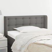 Testiera ad Orecchio Grigio Scuro 93x16x78/88 cm in Tessuto cod mxl 47711