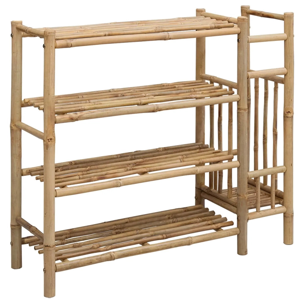 Scarpiera con lo scaffale Naturale 88 x 27 x 80 cm Bambù 42028238
