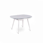 Tavolo Kyoto Four Allungabile in Vetro Temperato Bianco fino a 180cm