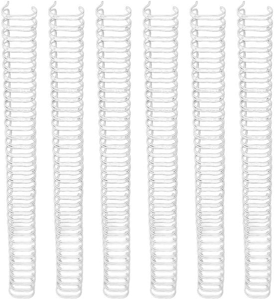 Bindrug a Doppia Lusso con Capacità 180 Vel - Steccata 3:1 - 34 Lacci - 19 mm di Diametro - Rivestimento in Nylon Duraturo - Capacità di Lacci 180