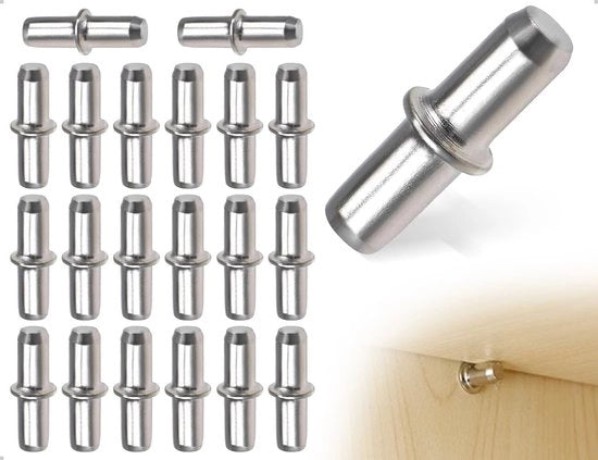 Supporti per pavimentazione - Set da 20 - 5 mm - Robusti e affidabili - Ideali per mobili e armadi - Adatti per supporti di libri - 2 pezzi da 10 cm