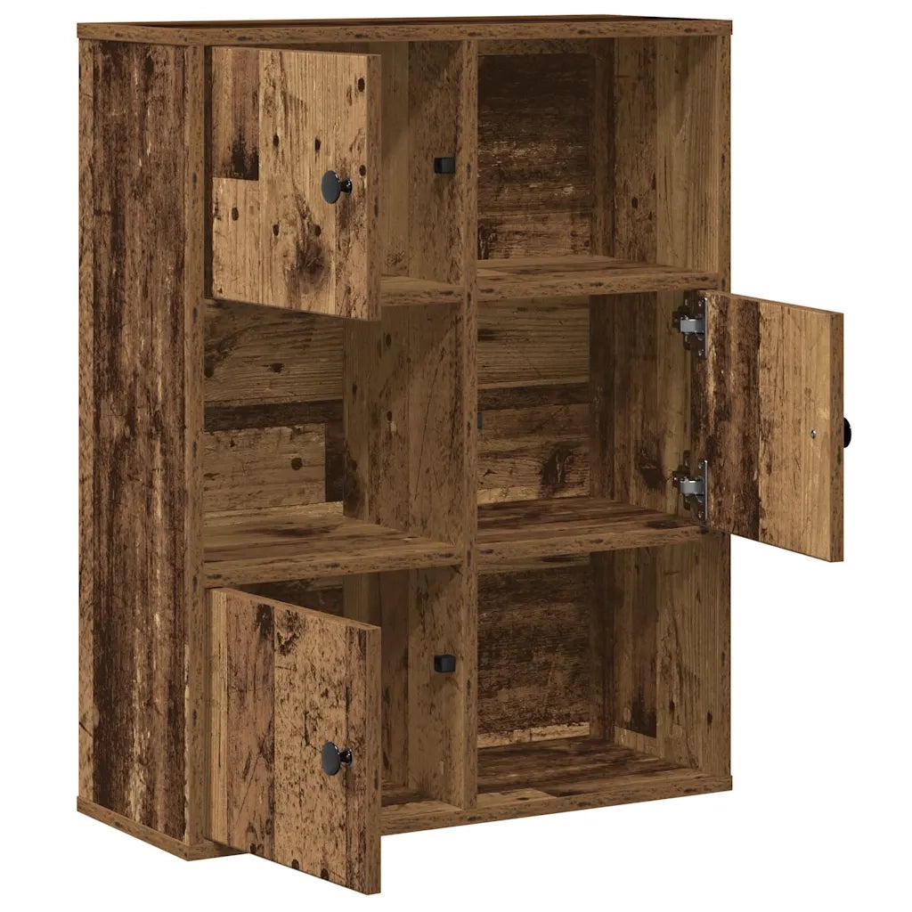 Libreria Legno Vecchio 60x24x76,5 cm in Legno Multistrato 860389