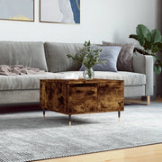 Tavolino da Salotto-Tavolino da soggiorno-Tavolo Rovere Fumo 55x55x36,5 cm Legno Multistrato 248270