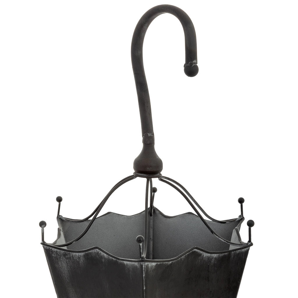 Portaombrelli in metallo nero 32,5x28,5x81,5h cm
