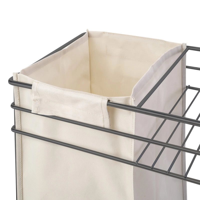 Portabottiglie estraibile TitaneMax con chiusura soft, lato sinistro, 3 vassoi, unità 200mm, Acciaio, Grigio Antracite