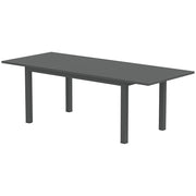Tavolo da giardino Tavolo da balcone esteso in alluminio 160/220x90 cm; tavolo buffet antiscivolo grigio