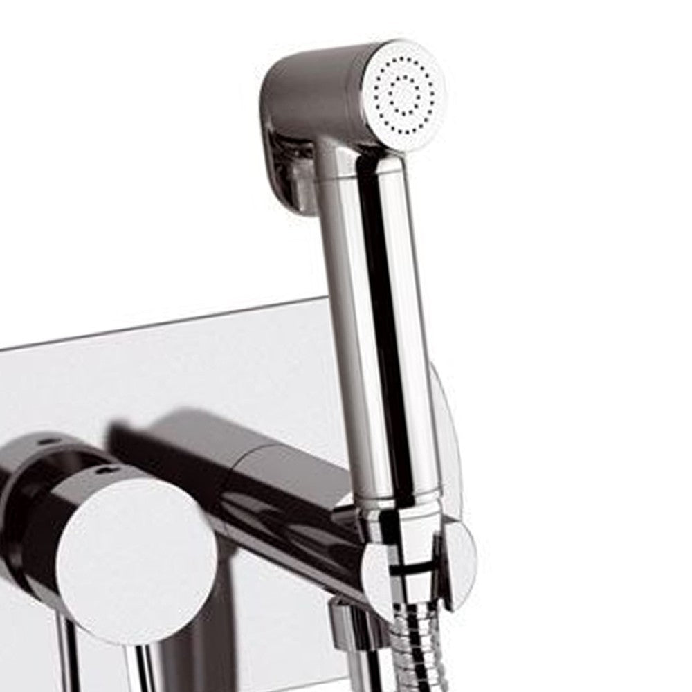 Miscelatore a incasso per shut off con piastra orizzontale cromato - Serie X Style