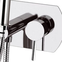 Miscelatore a incasso per shut off con piastra orizzontale cromato - Serie X Style