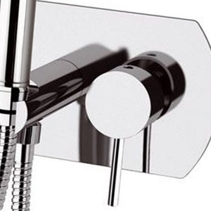 Miscelatore a incasso per shut off con piastra orizzontale cromato - Serie X Style