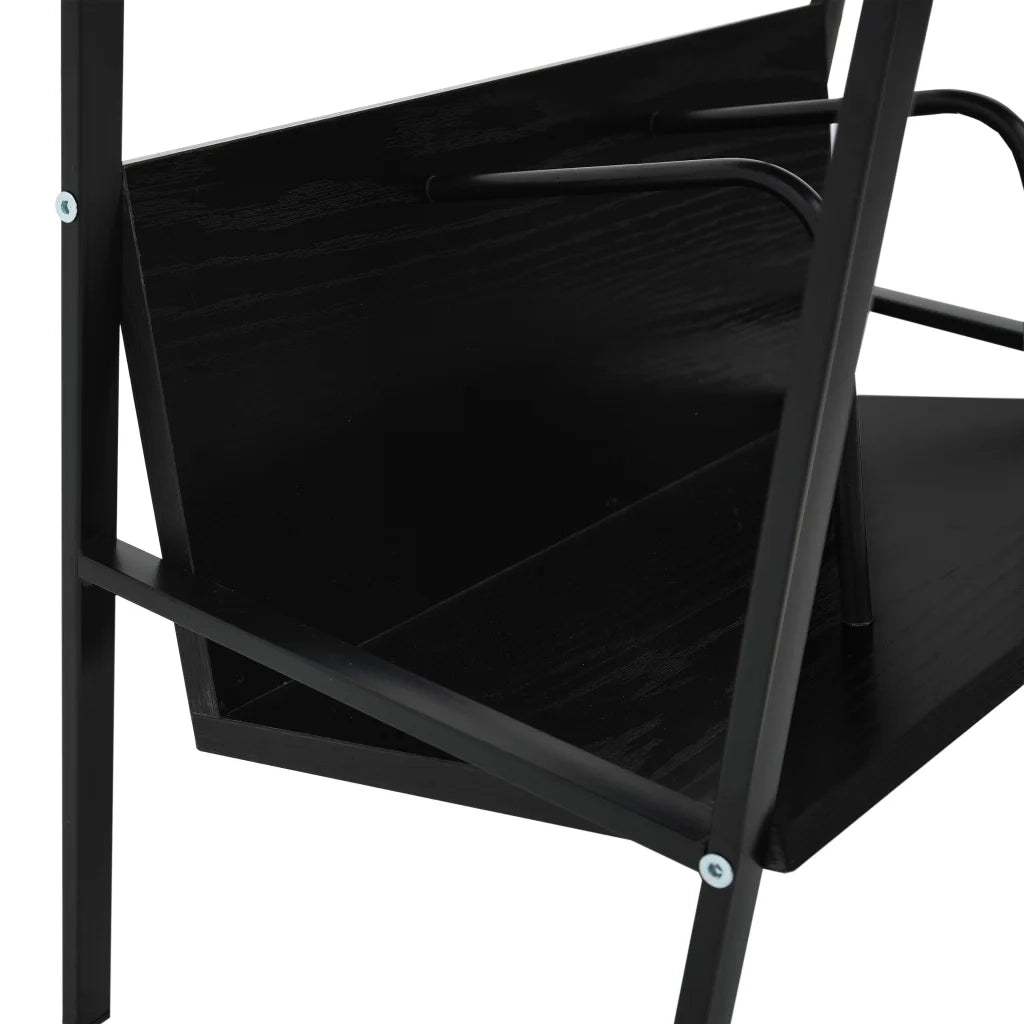 Libreria a 2 Ripiani Nera 52x28x59 cm in Truciolato cod mxl 7004