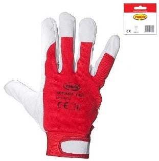 GUANTI FIORE MAIALE DORSO TELATO C/VELCRO TG.10 APPENDIBILE confezione da PAIA 12