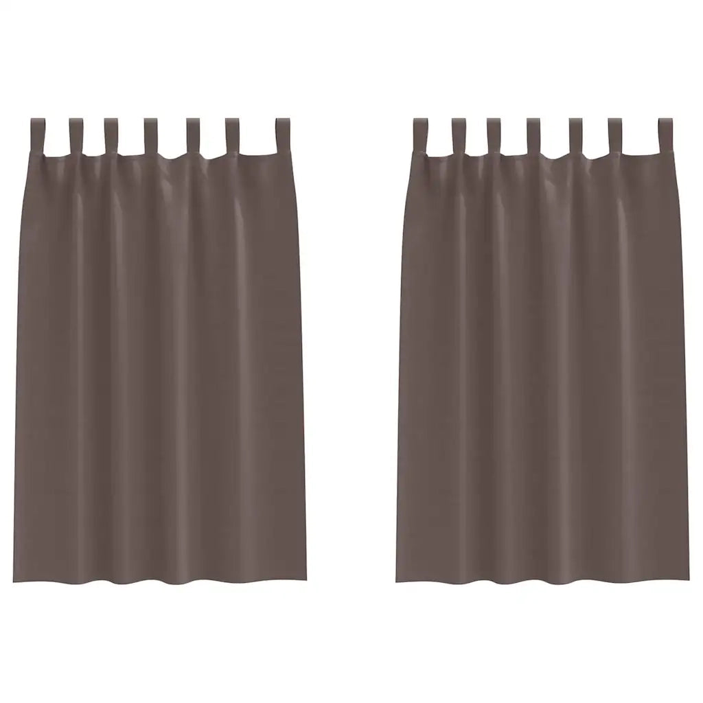Tende Blackout con Anelli 2 pcs Marrone Scuro 175 x 140 cm 4107554