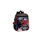 Trade Shop - Zaino Scuola Asilo Zainetto 23 X 28 X 10 Cm Nero Borsa Pvc Batman Vs Superman -