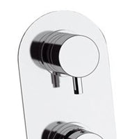 Miscelatore incasso doccia con deviatore a tre vie e tre posizioni cromato - Serie X Style