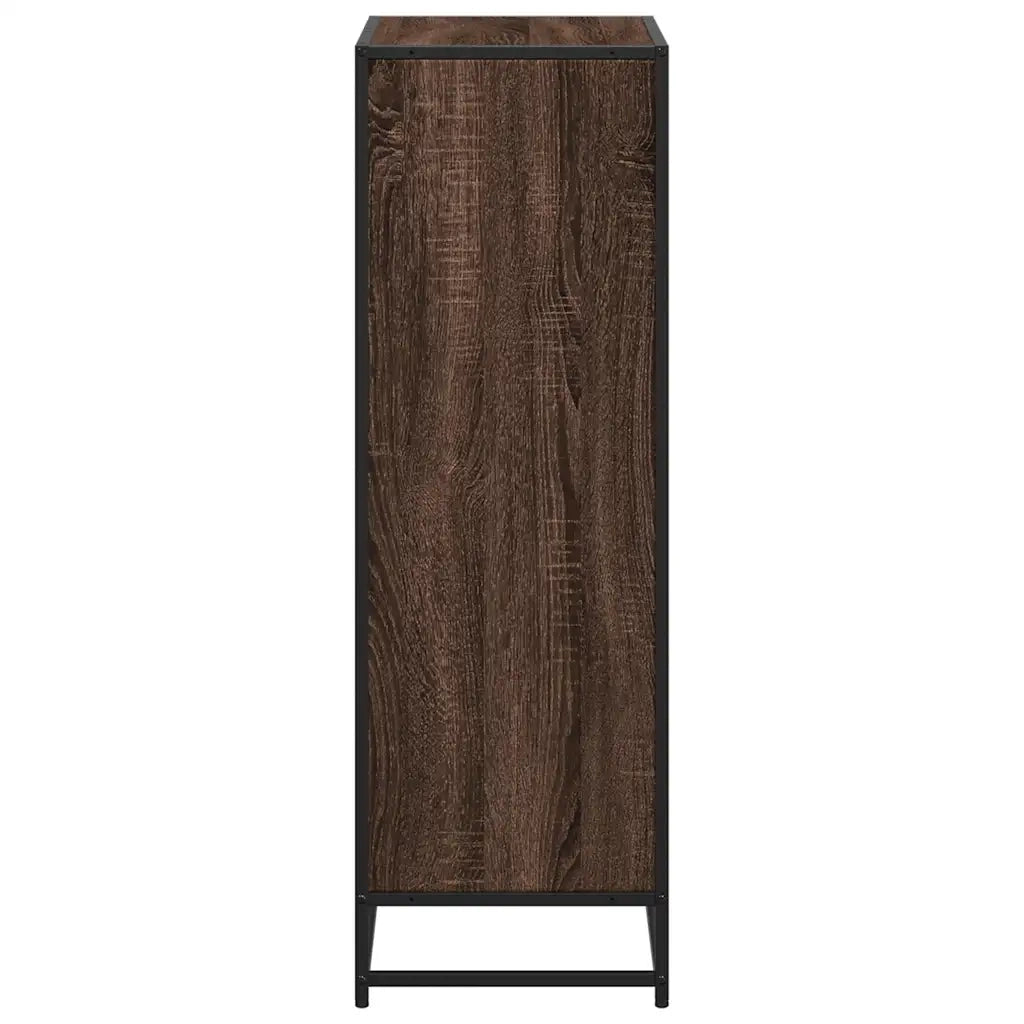 vidaXL Libreria Rovere Marrone 60x35x107,5 cm in Legno Multistrato