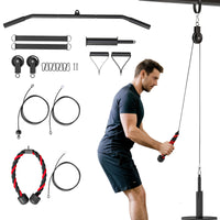 Pulley Machine Home Gym e Puleggia LAT Machine Attacco per Dischi Pesi Universali con Accessori