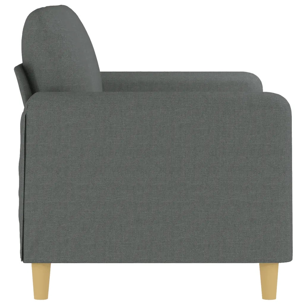 Divano a 2 Posti Grigio Scuro 120 cm in Tessuto 359471