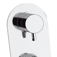 Miscelatore incasso doccia con deviatore a tre vie e sette posizioni cromato - Serie X Style