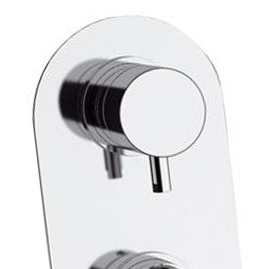 Miscelatore incasso doccia con deviatore a tre vie e sette posizioni cromato - Serie X Style