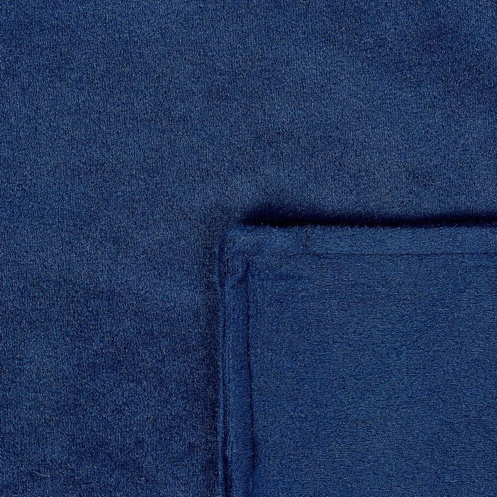 Copripiumino per coperta ponderata Blu Marino Tessuto poliestere 135 x 200 cm Motivo solido Design moderno Tessile camera da letto