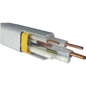 CANALE CONDIZIONAMENTO 90X65MM PVC CON COPERCHIO