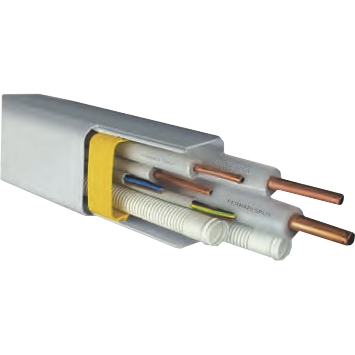 CANALE CONDIZIONAMENTO 90X65MM PVC CON COPERCHIO