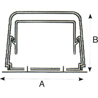 CANALE CONDIZIONAMENTO 90X65MM PVC CON COPERCHIO
