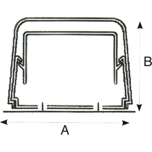 CANALE CONDIZIONAMENTO 90X65MM PVC CON COPERCHIO