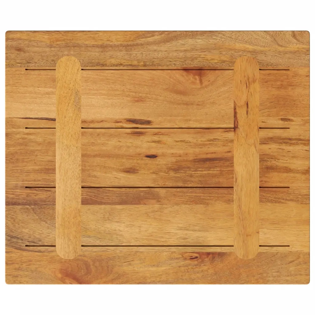 Piano per Tavolo 60x50x2,5 cm Rettangolare Legno Massello Mango