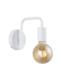 Applique da Interno  E27 in Metallo Bianco Opaco